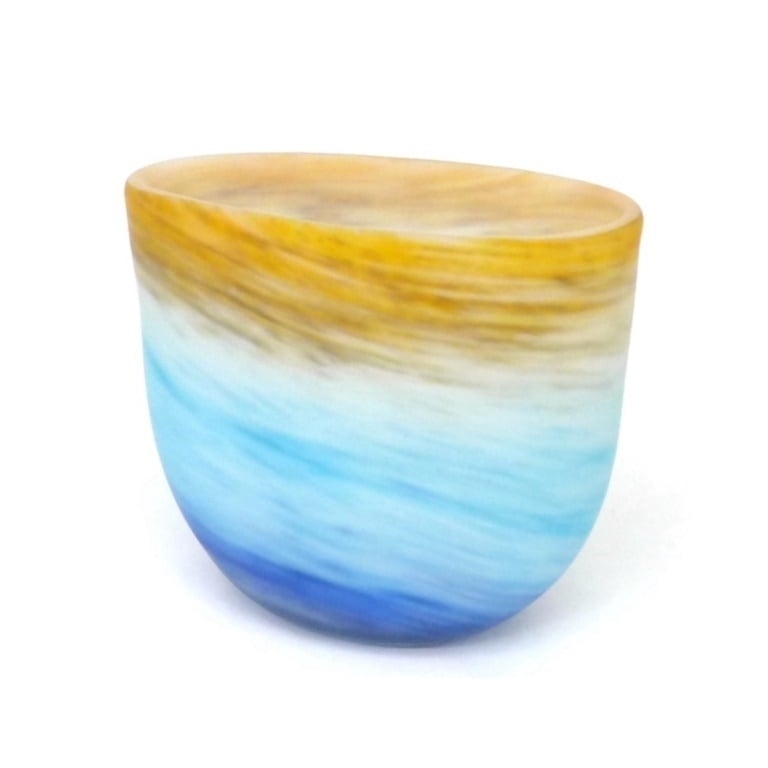 岩田久利 花瓶 火器 朝の海 ﾌﾞﾙｰ系 ｶﾞﾗｽ(41712) 9,504円