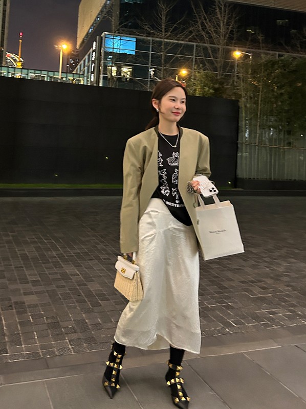 SPRING BREATH_デザインフランネルステッチ抗シワブレザーレディーススーツスーツ