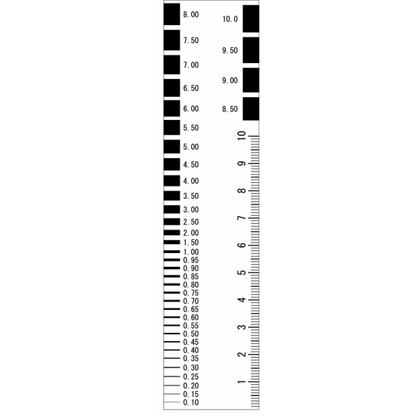 （まとめ）マイゾックス クラックスケール/測定工具 35×150mm CRKS-3 219272 ブラック(黒) (業務用/プロ向け/DIY/日曜大工)(×20セット)