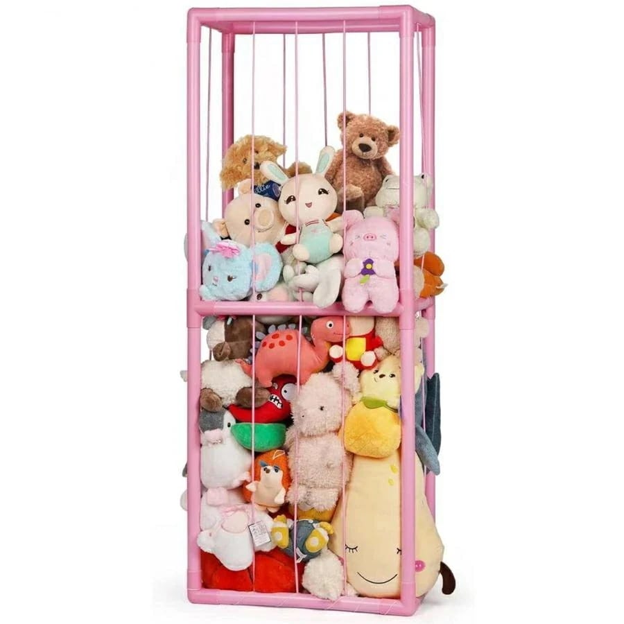 ぬいぐるみ 収納 おもちゃ 収納ネット 収納庫 収納ボックス ぬいぐるみオーガナイザーメッシュ 大容量 陳列ケース 陳列棚 抱き枕 おもちゃ DIY人形展示ボック お