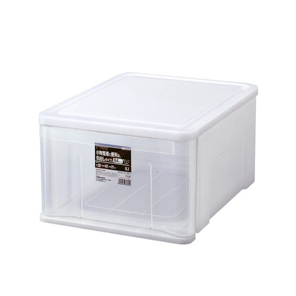 (まとめ) 天馬 プレクシーケース L W320×D420×H210mm クリアナチュラル 1個 (×3セット)