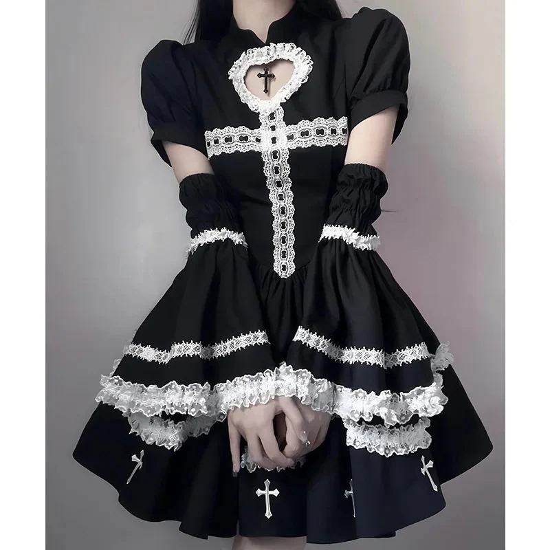 ハロウィンコス 女性用コスム ロリータ コスプレ メイド服 衣装 チュチュスカート リトルブラックドレス ショートスカート