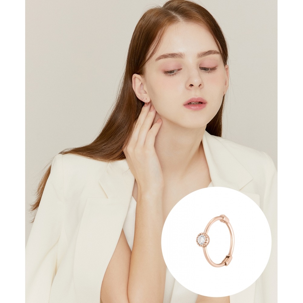 JESTINA J e te 14K シングルピアス (JJJTEQ1BS036R4P00)