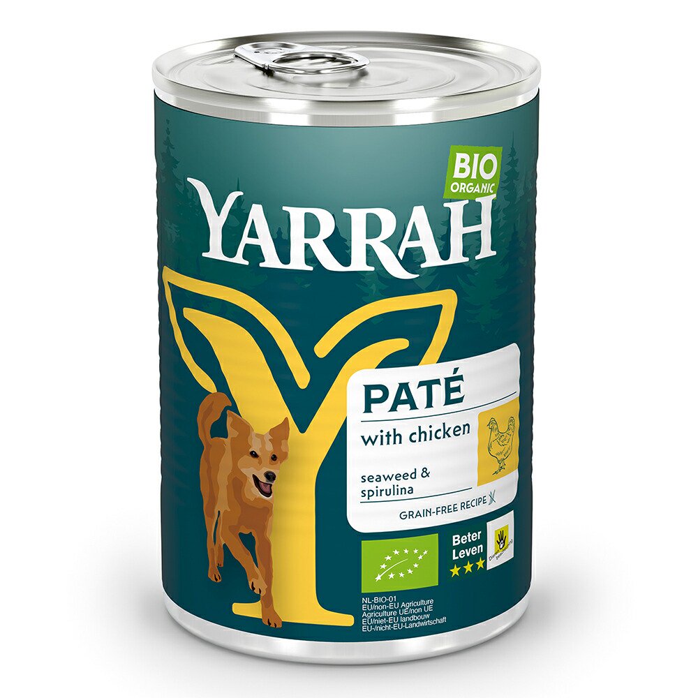 ドッグフード　ＹＡＲＲＡＨ　ヤラー　ドッグディナー　チキンパテ缶　４００ｇX１２　正規品　ＣＲＣ45―01―20―99―00