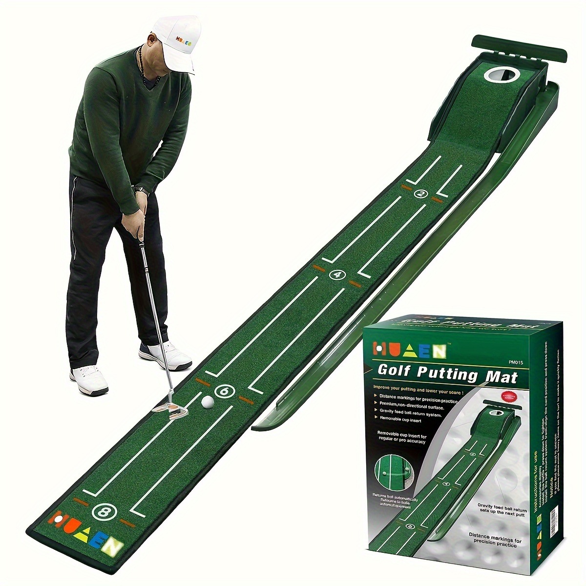 ポータブルパッティングマット屋内・屋外練習用8ft