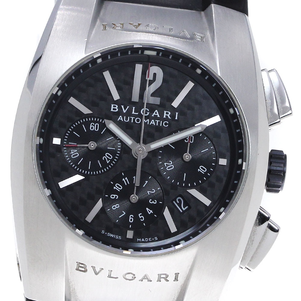 ブルガリ BVLGARI EG35SCH エルゴン クロノグラフ 自動巻き ボーイズ 箱・保証書付き_850254【中古】 135,700円