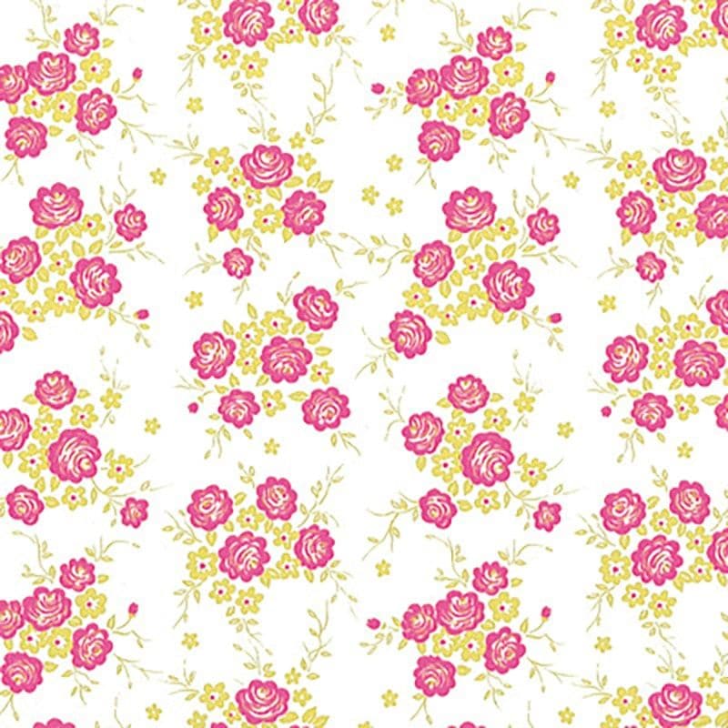 （まとめ買い）シモジマ HEIKO 包装紙 花柄 半才 GSローズ 100枚 757x530mm ラッピング用品 002331200 [x3セット]