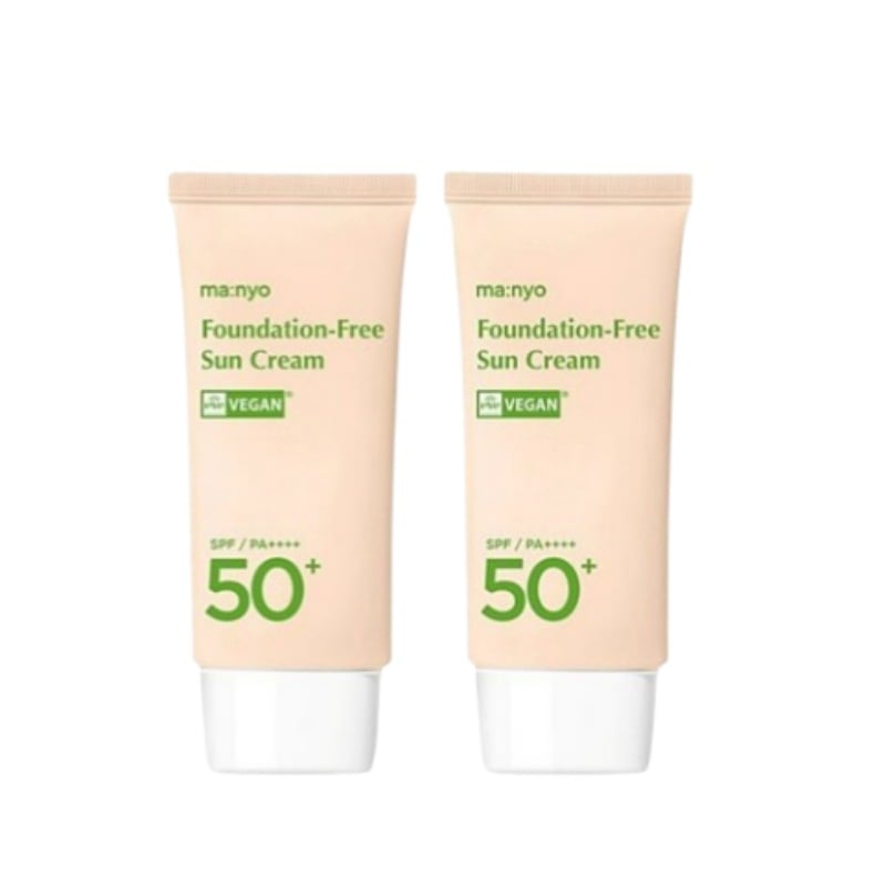[1+1] ファンデフリーサンクリーム SPF50+ PA++++ 50ml 2個