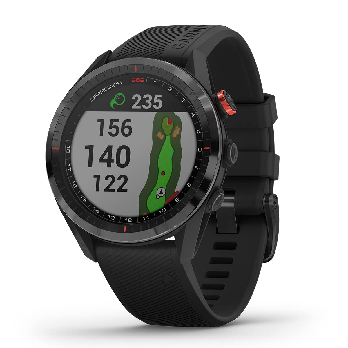 GARMIN(ガーミン) ゴルフナビ GPS Approach S62 ホワイト/ブラック Android/iOS対応【最大14日間稼働する大容量バッテリー搭載】【全世界約41 000以上のゴルフコー
