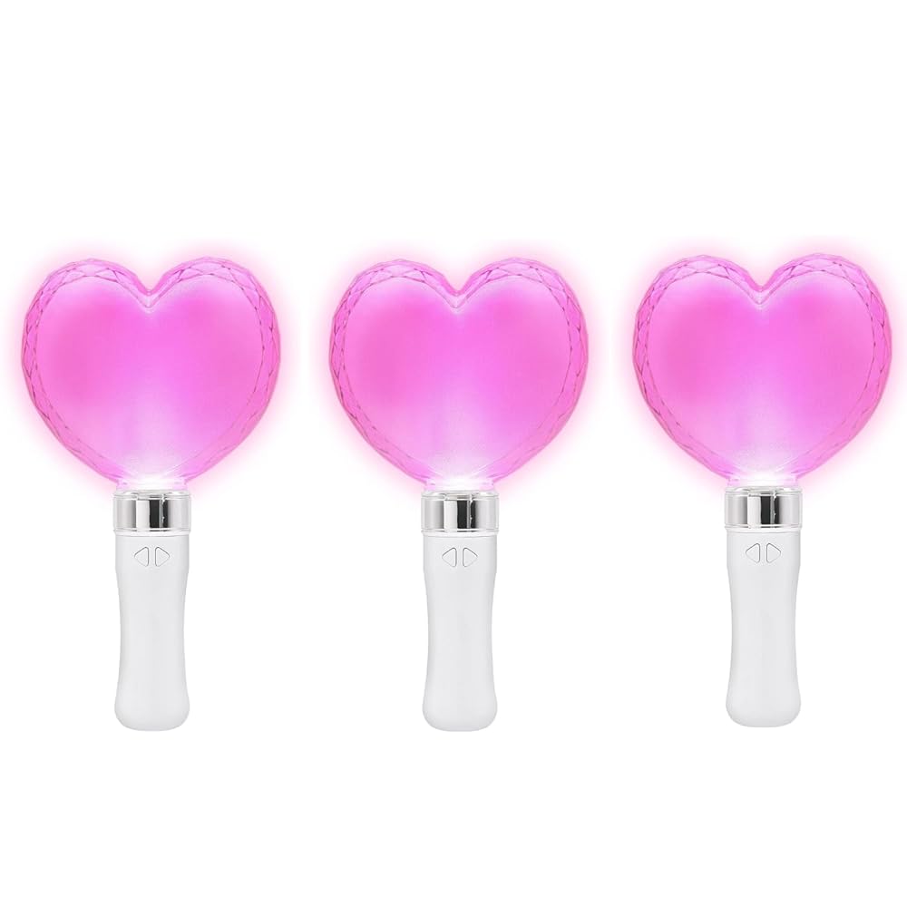 ルミカ LUMICA LEDカラーチェンジペンライト × 3個セット ハート型 ルミハートコンサート ライブ イベント お祭り 夏休み G28396