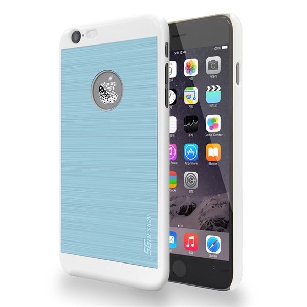 SG iPhone6 ALU ロゴイルミネーションケース Bubble ホワイト+ブルー