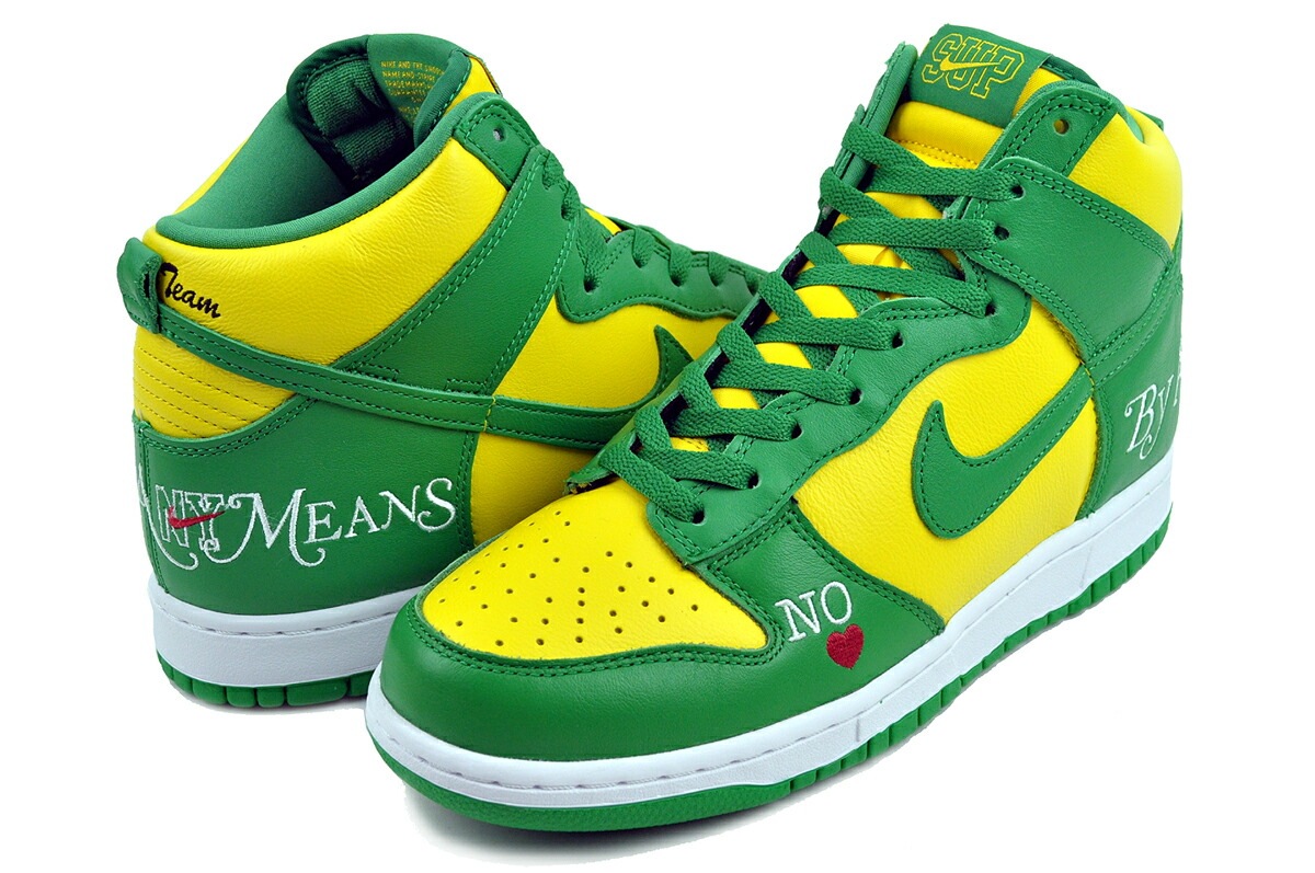 スケートボーディング ダンク ハイ OG クイックストライク シュプリーム バイ エニー ミーンズ ブラジル dn3741-700