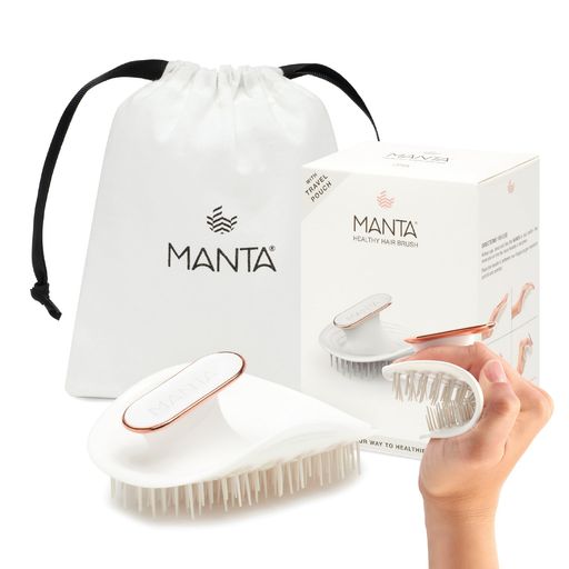 MANTA マンタ ヘアブラシ オリジナル ホワイト ブラシ レディース メンズ 頭皮マッサージ スカルプブラシ 頭皮マッサージ
