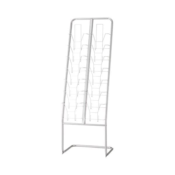 （まとめ）ピージーグロリア パンフレットスタンド 2列7段 A4サイズ YS-66 1台[x3]