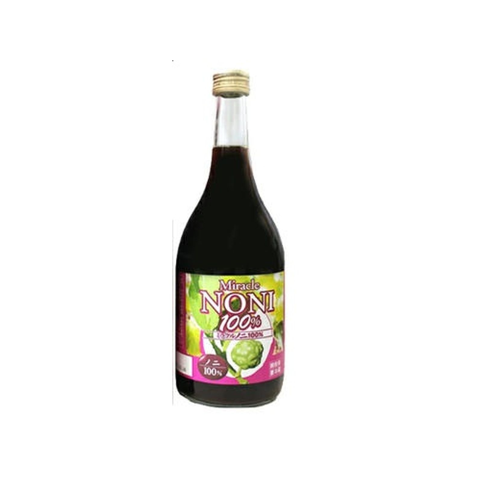 仲善 ミラクルノニ 100% 720ml×1個 ノニジュース スコポレチン 野生種 無農薬