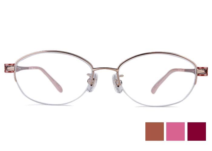 シャコンヌ Chaconne C-3402 眼鏡 日本製 軽量 ナイロール チタン レディース 婦人 メガネ