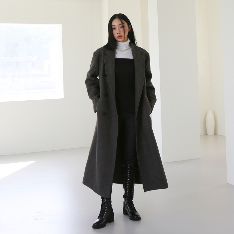 ラリ ロング オーバー ウールコート