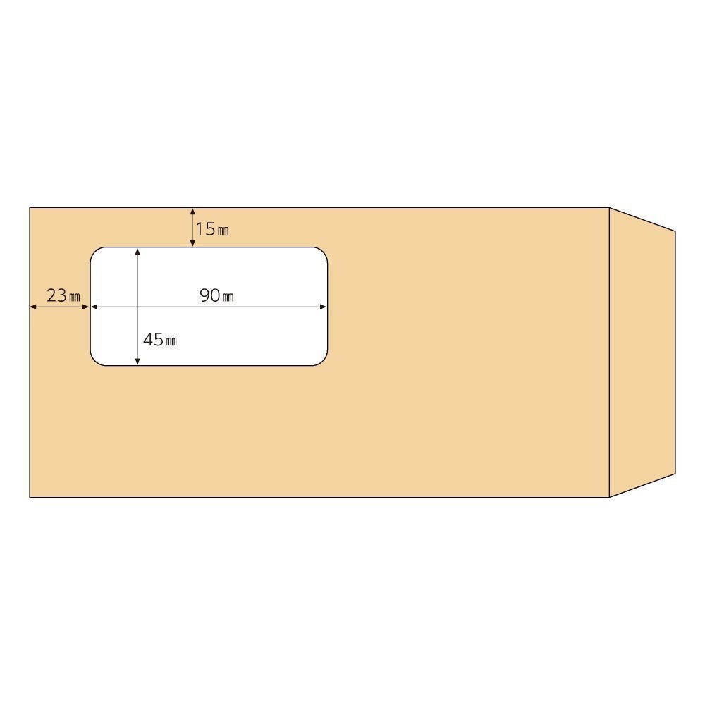 入荷中 （まとめ買い）窓つき封筒 A4三ツ折用 [x3] MF17 100枚入 クラフト紙 紙製品・封筒 - flaviogimenis.com.br