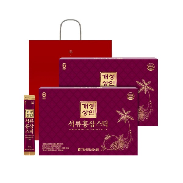 開城商人/ザクロ紅参スティック/10ml/30包/1+1