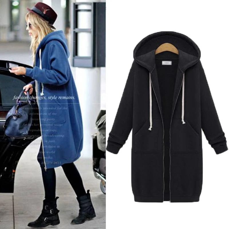 レディース アウター ロング ジャケット コート 人気 通販 フード 大きい サイズ 3XL 4XL カジュアル オーバー ジャケット ドロスト ポケット ジッパー ジップアップ 10代 20代