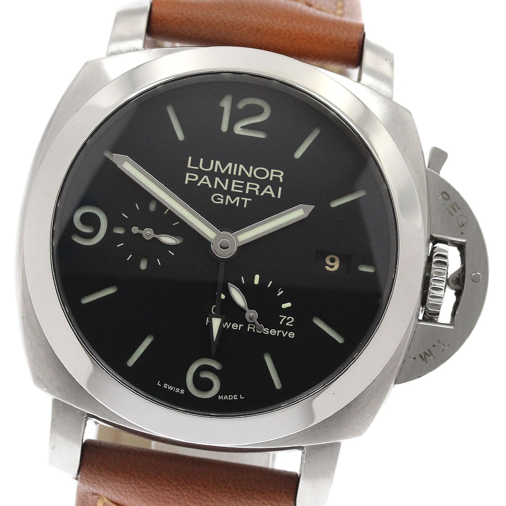 パネライ PANERAI PAM00321 ルミノール GMT パワーリザーブ 自動巻き メンズ 保証書付き_950396【中古】