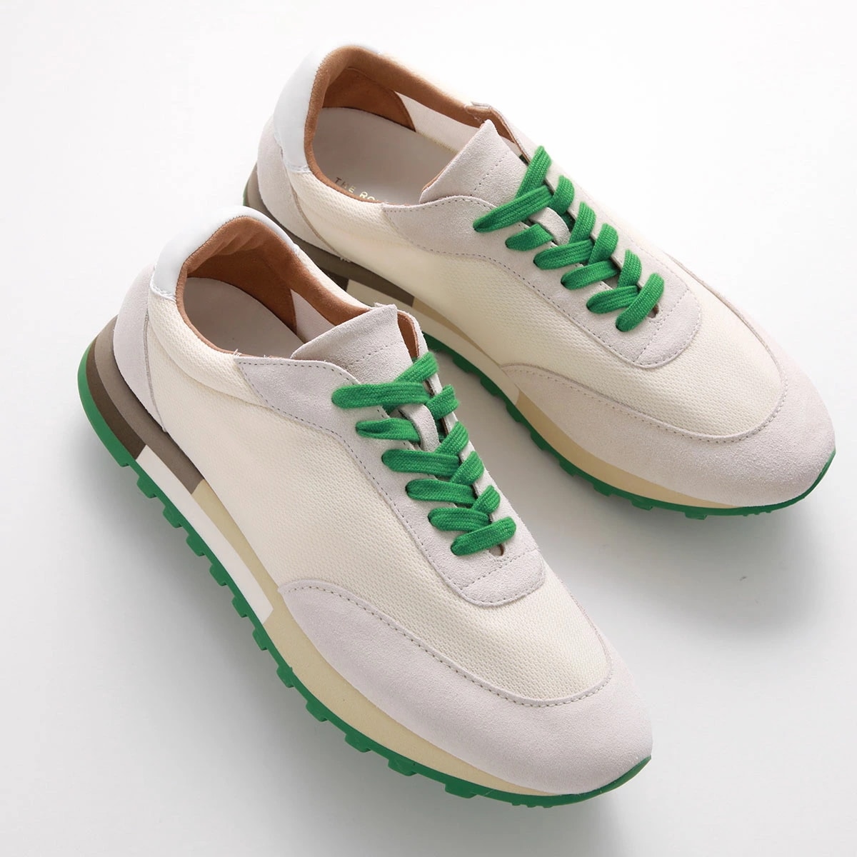 THE ROW ザ・ロウ スニーカー OWEN RUNNER オーウェン ランナー F1284 W20L25 レディース ローカット メッシュ スウェード シューズ 靴 IVGR/IVORY/GREE