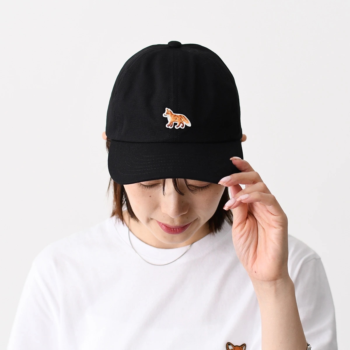 帽子 キャップ ベイビー フォックス 6P CAP OW06109 WB0026 レディース ユニセックス ブラック BLACK コットンキャンバス