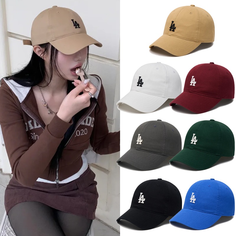 ルーキーアンストラクチャー ベースボールキャップ LA ユニセックス カジュアル 韓国ファッション