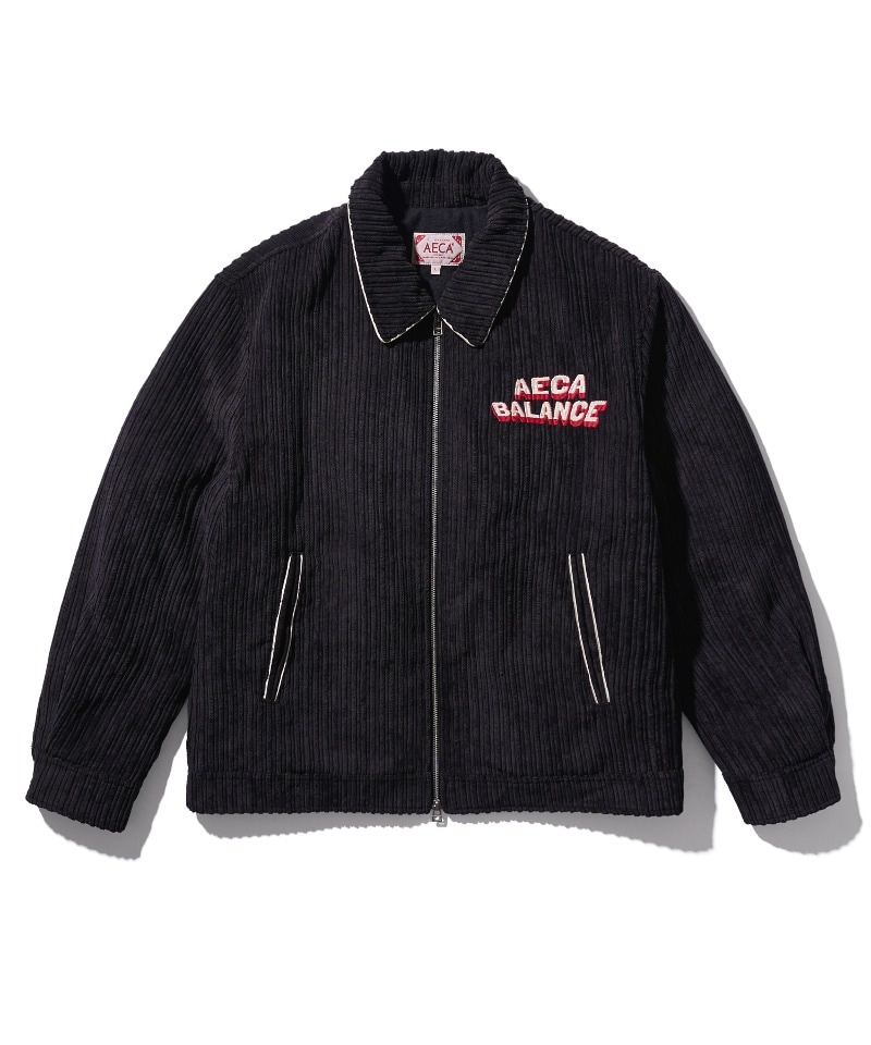 【AECA WHITE】 AECA BALANCE CORDUROY PADDED JACKET : BLACK