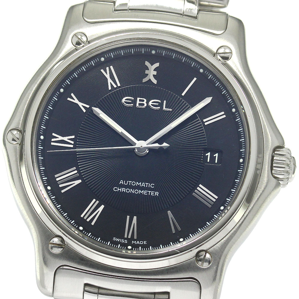 エベル EBEL E9120L41 1911 デイト 自動巻き メンズ 保証書付き_843619【中古】