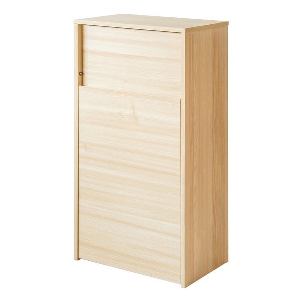 キャスターダストボックス Helios（ヘリオス） プッシュ式 /ごみ箱/ナチュラル DB-F1100 ナチュラル