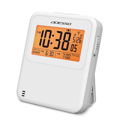 他サイト： ADE-02WT 振動式電波目覚ましクロックの商品画像