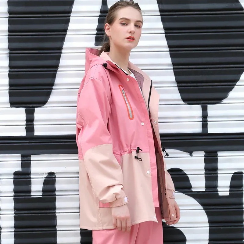 レインコート 紬 全身レインストームスーツ サイクリングポンチョ