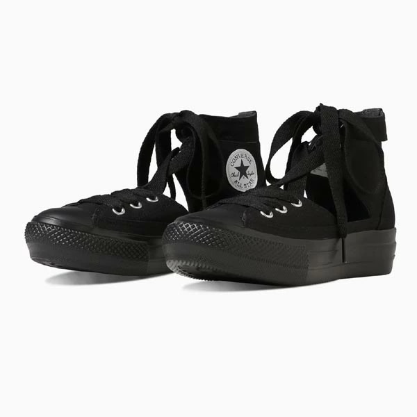 オールスター ＰＬＴＳ ギリー ハイカット ブラックモノクローム レディース LIGHT PLTS GHILLIE HI 軽量 厚底 スニーカー