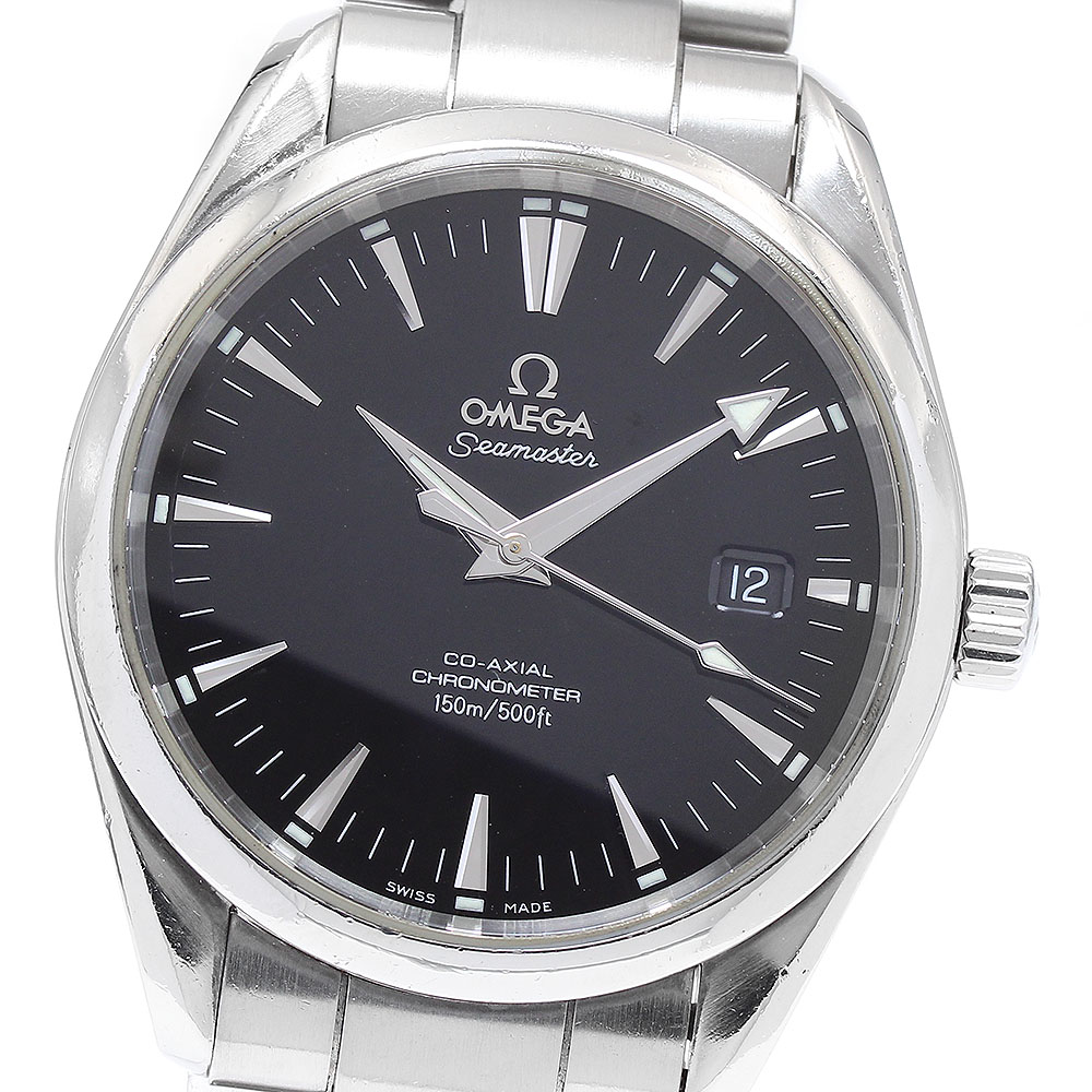 オメガ OMEGA 2503.50 シーマスター アクアテラ コーアクシャル 自動巻き メンズ 保証書付き_890164【中古】