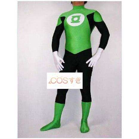 ハロウィン グリーンランタン 全身タイツ 緑 ゼンタイ cosplay 弾力 伸縮性あり コスチューム コスプレ衣装-578