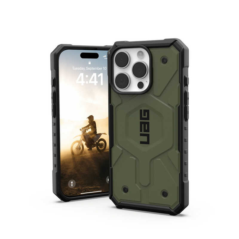 UAG　iPhone 16 Pro 耐衝撃ケース MAGSAFE対応 PATHFINDER オリーブ　UAG-IPH24MA-MS-OL
