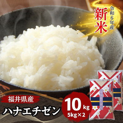 【5,832円】新米 令和6年産 福井県産ハナエチゼン10kg(5kg2袋)