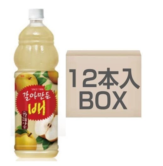 おろし梨ジュース (1.5L PET) 12本　BOX　お得！！すりおろし梨 果実ジュース 韓国飲料 8,428円