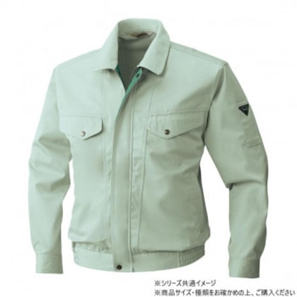 桑和 4443 ツートンブルゾン Lサイズ モスグリーン(107)