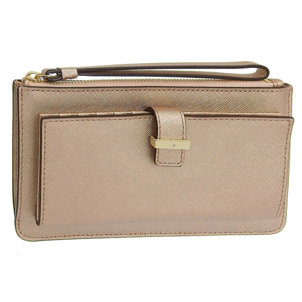 ケイトスペード ニューヨーク 長財布 レディース kate spade new york ローズゴールド ベージュ アウトレット pwru4780-705