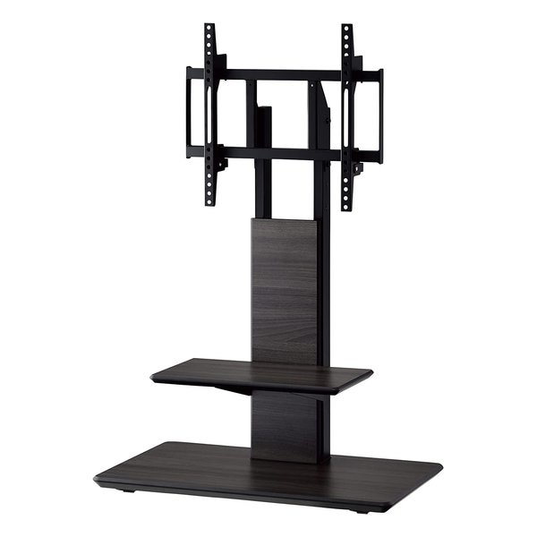 自立型テレビスタンド 55V型 キャスター付き グレー木目 テレビ台 KF-950