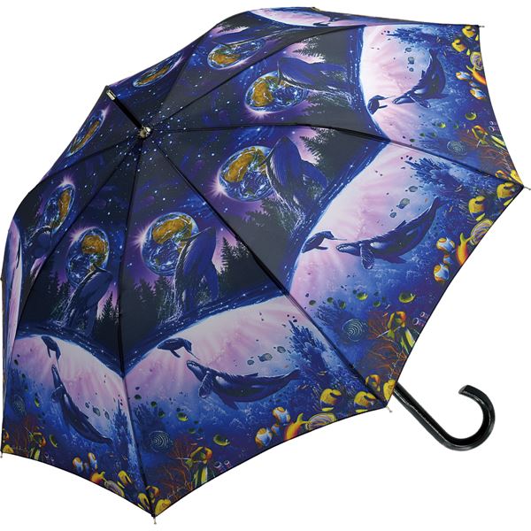 ユーパワー クリスチャン/リース/ラッセン 木製ジャンプ傘 「ホエル スター2」