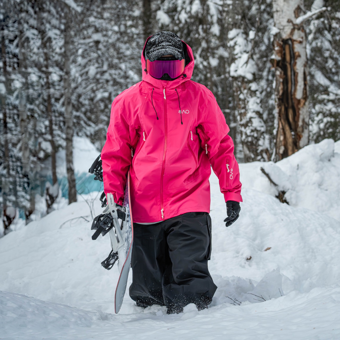 ウィンタースポーツ 2025 2026 桃色 スノーボードウェア 3L トップス メンズ レディース スキーウェア スノボウェア コート スキー