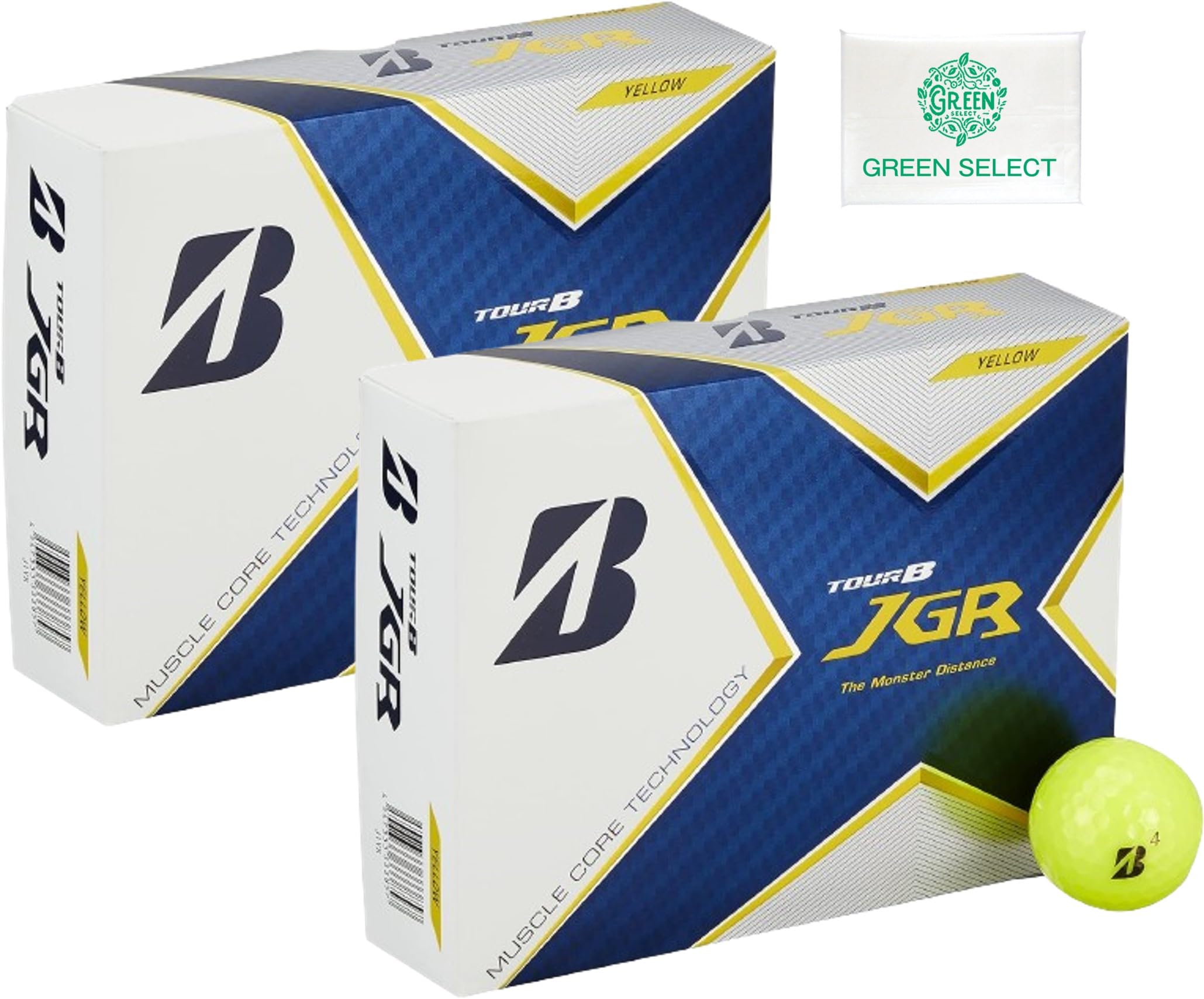【2ダース】ブリヂストン ゴルフボール TOUR B JGR 2021年モデル イエロー オリジナルポケットティッシュ付き