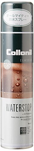 他サイト： [コロニル] 国内正規品 ウォーターストップ 防水スプレー 革 靴 スエード レザー バッグ 衣類 防汚 保革 UV効果 速乾 撥水 コーティング 万能スプレー 梅雨対策 400ml Fの商品画像