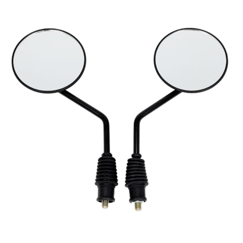 アルバ(ALBA) バイクミラー バックミラー オフロード丸型タイプ 10mm正ネジ 左右セット 101-032