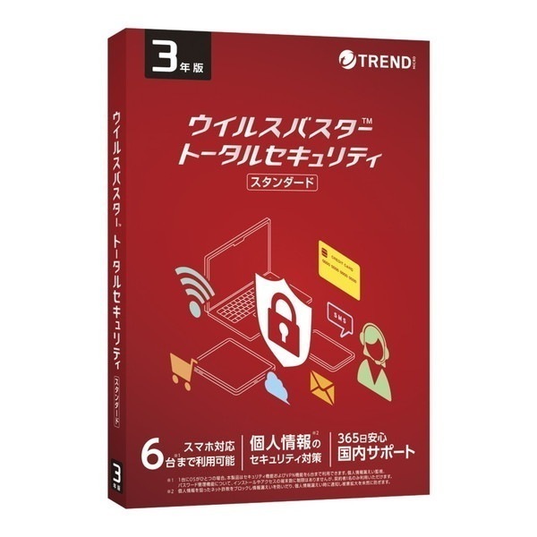 TICEWWJGXSBUPN3701Z ウイルスバスター トータルセキュリティ スタンダード 3年版 PKG