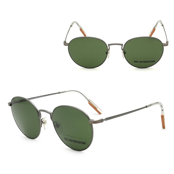 サングラス EZ0186/S 14N 53 Ermenegildo Zegna サングラス ノーズパッド UVカット ガンメタル グリーン 15,054円