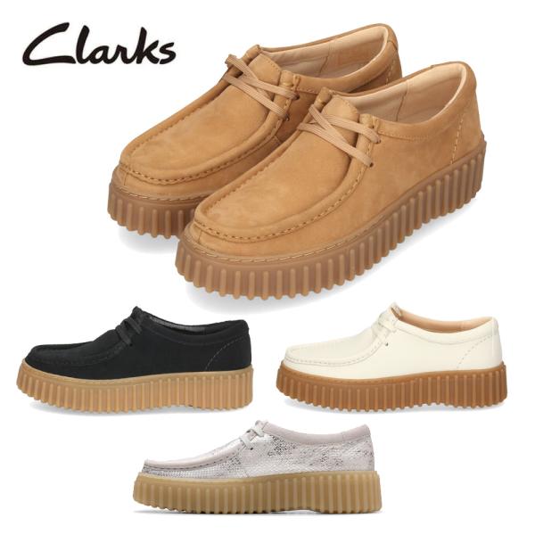 クラークス レディース ワラビー レザー スエード トーヒルビー 厚底 ブラック Clarks Torhill Bee 26172044 26172084 26172085 26181192
